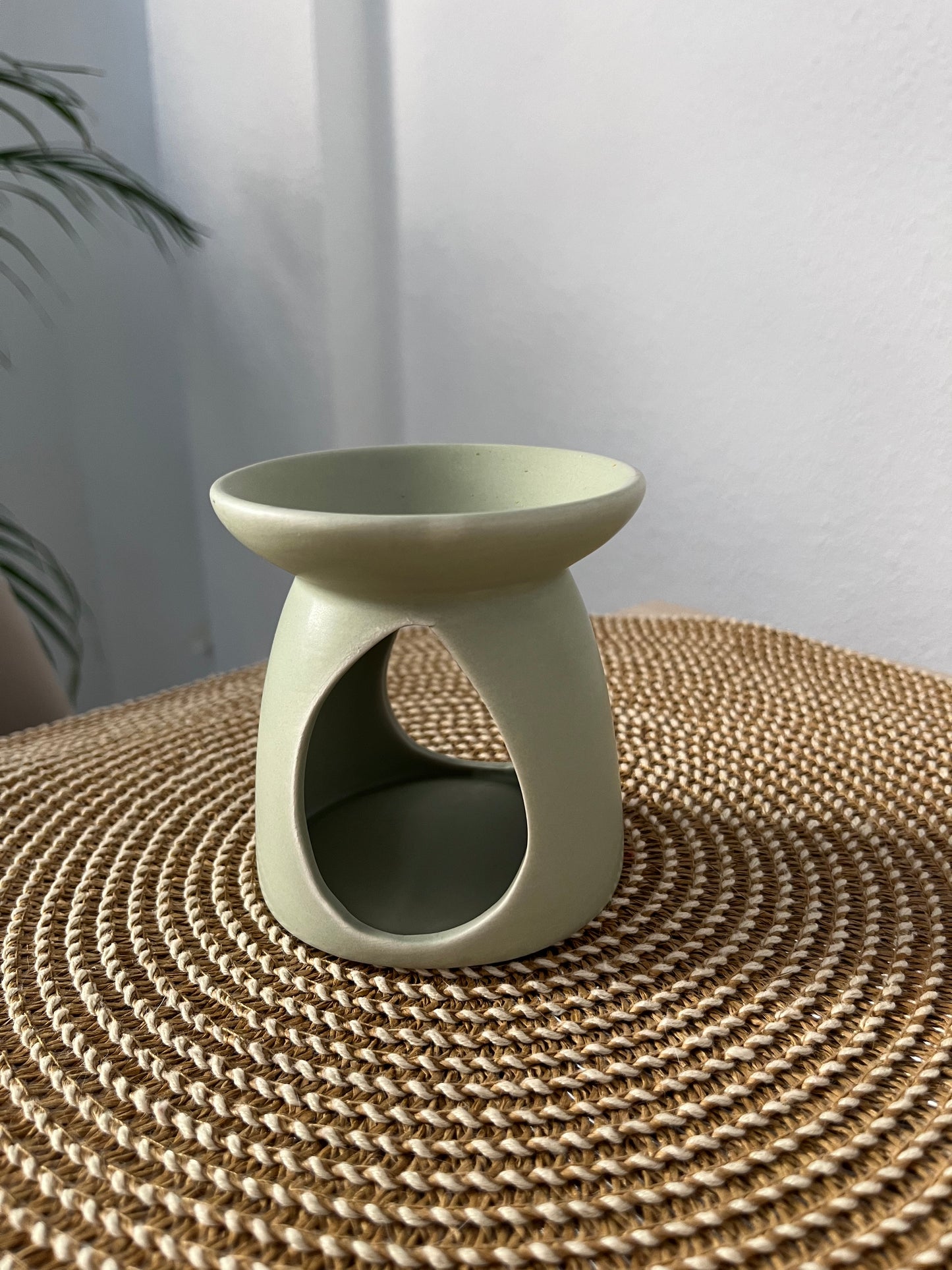 ✨ Quemador de cerámica verde – Modelo Gota 💧✨