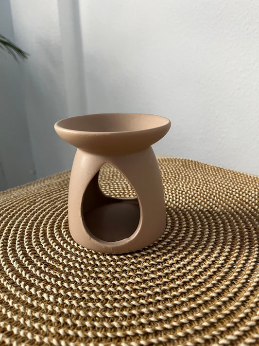 ✨ Quemador de cerámica marrón – Modelo Gota 💧✨