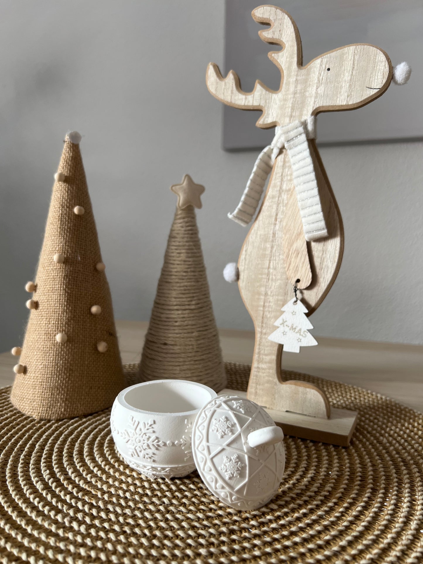 ✨ Bola Navideña “Nieve Encantada” -Colección Navidad 🎄🕯️